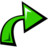 Green Right Arrow Icon